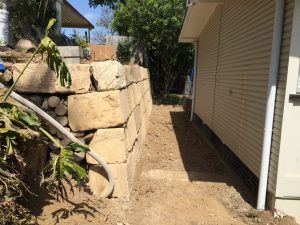 Rock Retaining wall Brisbane North