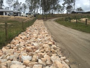 Boulder Retaining wall Brisbane North