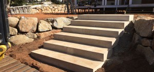 Sandstone Steps Retain Terrain