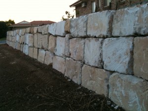 B Grade Sandstone rock wall