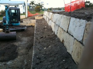 A Grade Sandstone Rock Wall