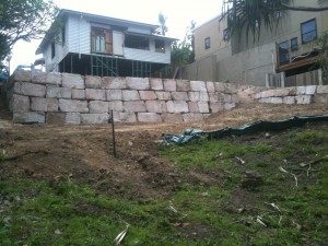 B Grade Sandstone Rock Wall