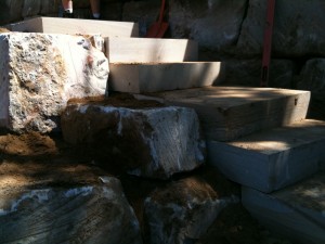 Sandstone steps Retain Terrain