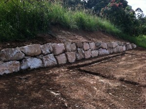 Random Sandstone Rock Wall