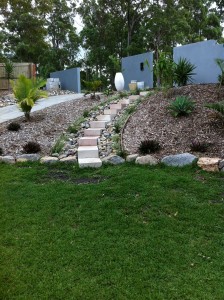 Sandstone Steps Retain Terrain