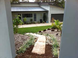 Sandstone Steps Retain Terrain