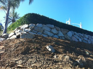 Granite Boulder Wall